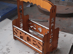 Cnc Laser Cut Spice Rack Ideas Free DXF File