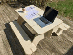 Cnc Laser Cut Tables And Chairs Outdoors Free Vector File