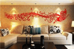 Cnc Laser Cut The Notes Follow The Butterfly Free Vector File