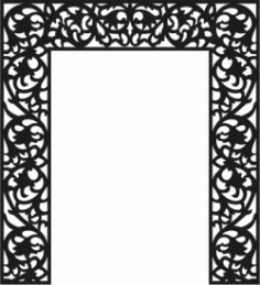 Cnc Laser Cut The Pattern Of The Partition Of The Altar Free Vector File
