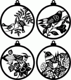 Cnc Laser Cut Tree Hanging Ball Plasma Free DXF File