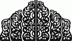 Cnc Laser Cut Wedding Screen Partition Free Vector File