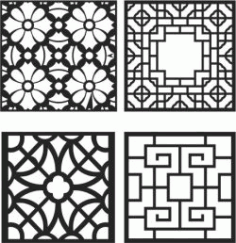 Cnc Laser Cut Window Divider Design Font Free Vector File