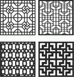 Cnc Laser Cut Window Divider Design Free Vector File