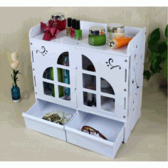 Cnc Laser Cut Wooden Box Rack For Mackup Item Free DXF File