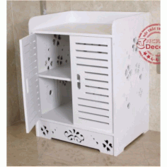 Cnc Laser Cut Wooden Box Shelf Free DXF File