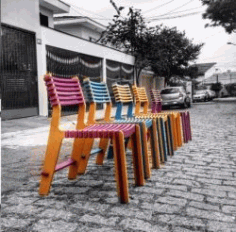 Cnc Laser Cut Wooden Colorful Chairs Free Vector File