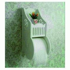 Cnc Laser Cut Wooden Tissue Holder Free DXF File