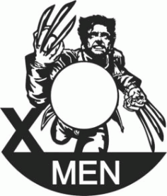 Cnc Laser Cut Xmen Wall Clock Free Vector File