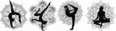 Cnc Laser Cut Yoga Mandala Set Free Vector File