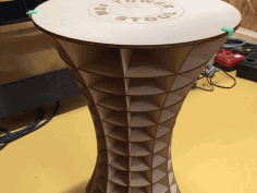 Cnc Plasma Laser Cut Stool Free DXF File