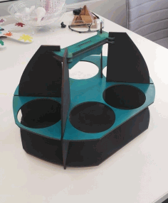 Coffee Caddy 3mm For Laser Cut Free DXF File