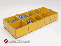 Compartment Storage Box Free DXF File