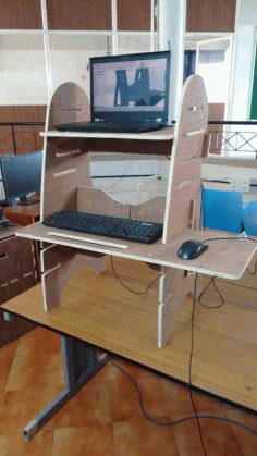 Computer Table Free DXF File
