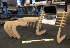 Computer Table Modern Design Free DXF File