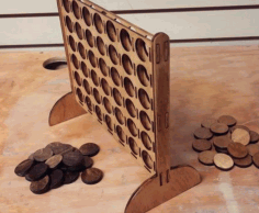 Connect Four Game For Laser Cut Free Vector File