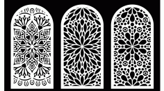 Cool Decorative Screens Panels Laser Cut Free DXF File