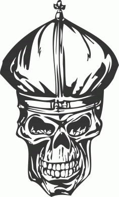 Cool Skull Free DXF File