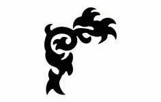 Corner Decor 28 Free DXF File