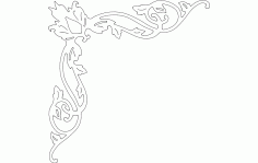 Corner Decoration s22 Free DXF File