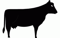 Cow Free DXF File, Free Vectors File