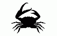 Crab Silhouette Free DXF File