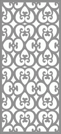 Crocheted Flower Screen Pattern For Laser Cutting Free DXF File