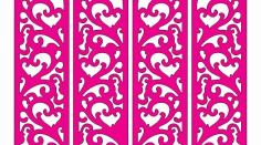 Cut Folding Screen Panel Grid 2 Free DXF File