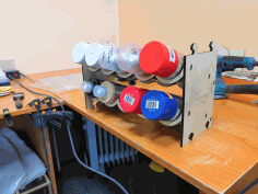 Cylinder Stand For Laser Cutting Free Vector File
