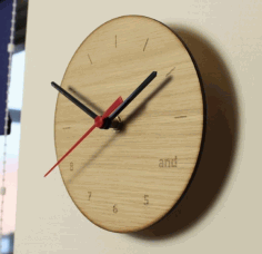 Dancer Clock For Laser Cut Free DXF File