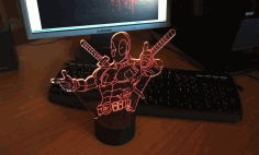 Deadpool Night Light Free Vector File