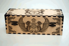 Decor Box Dragon Art Design Laser Cut Free Vector File, Free Vectors File