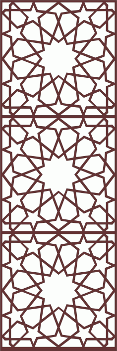 Decor Seamless Floral Grill Design For Laser Cutting Free DXF File, Free Vectors File
