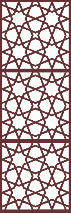 Decor Seamless Floral Grill For Laser Cutting Free DXF File