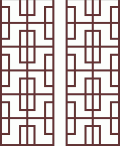 Decor Seamless Floral Jali Panel For Laser Cutting Free DXF File