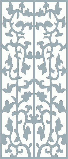 Decor Seamless Floral Lattice Stencil Design For Laser Cut Free Vector File