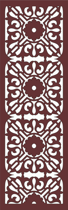 Decor Seamless Grill Design For Laser Cutting Free DXF File