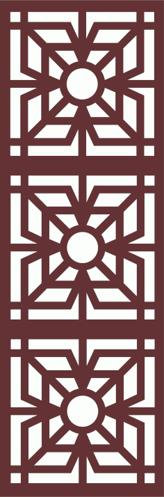 Decor Seamless Grill Panel For Laser Cutting Free DXF File