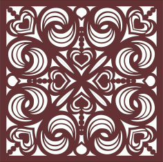 Decor Seamless Lattice Panel For Laser Cut Free Vector File