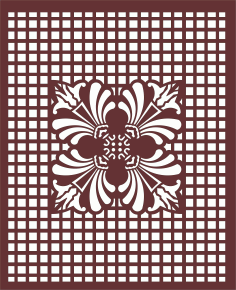 Decor Seamless Screen Design For Laser Cutiing Free Vector File