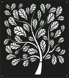 Decor Seamless Screen Design For Laser Cutting Free DXF File
