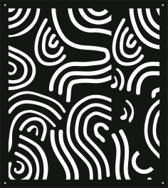 Decor Seamless Screen Panel For Laser Cutting Free DXF File