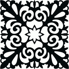 Decor Seamless Separator Floral Lattice Stencil Design For Laser Cut Free Vector File, Free Vectors File