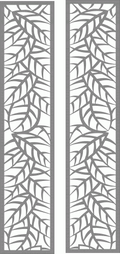 Decor Seamless Separator Floral Screen Design For Laser Cut Free Vector File