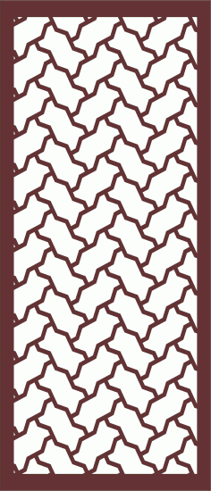 Decor Seamless Separator Floral Screen Panel Cnc Laser Cutting Free DXF File