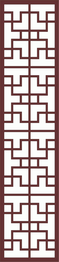 Decor Seamless Separator Screen Art For Laser Cutting Free DXF File