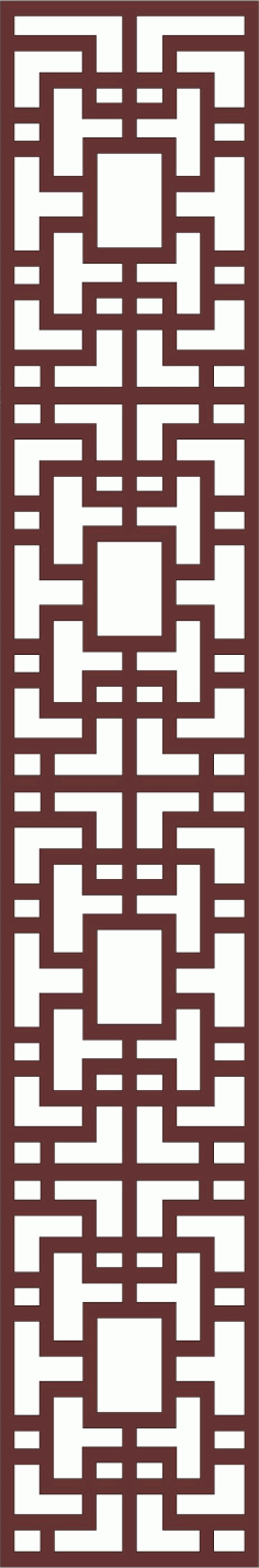 Decor Seamless Separator Screen Design For Laser Cutting Free DXF File