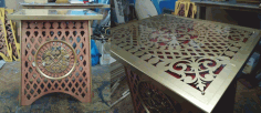 Decor Table For Cnc Router Laser Plasma Free DXF File