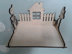 Decor Wall Shelf For Laser Cutting Free Vector File