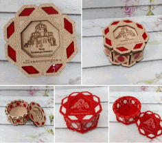 Decorated Box Laser Cutting Free Vector File